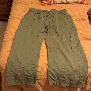 HALARA Olive Green Relaxed Pants